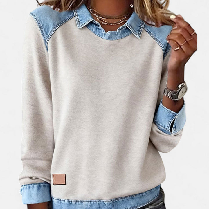 Women's Collared Sweater – Long Sleeve Regular Fit Knit Top