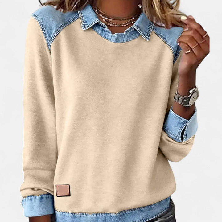 Women's Collared Sweater – Long Sleeve Regular Fit Knit Top
