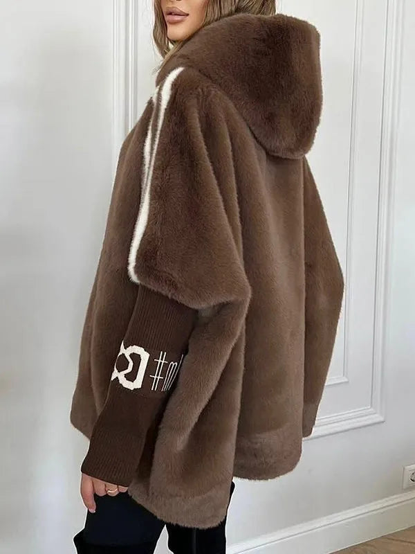 Women's Oversized Puffer Jacket – Plush Warm Hooded Winter Coat