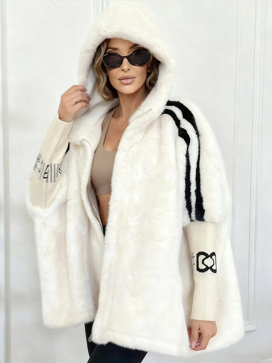 Women's Oversized Puffer Jacket – Plush Warm Hooded Winter Coat