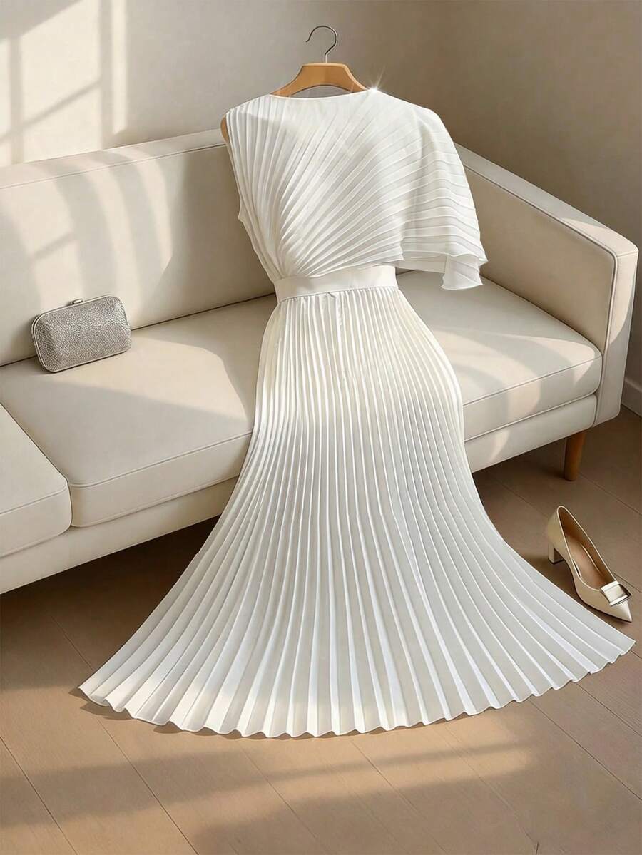 Celeste | Pleated Midi Dress