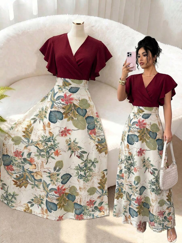 Isabella | Floral Wrap Maxi Dress