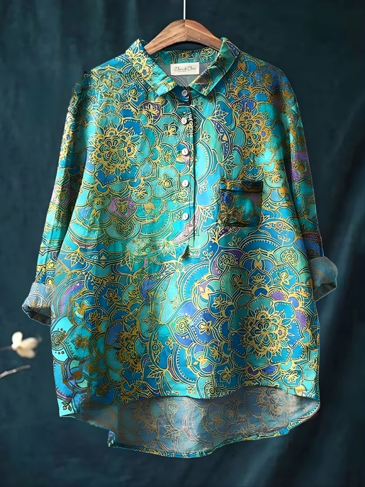 Amelia | Mandala Print Shirt