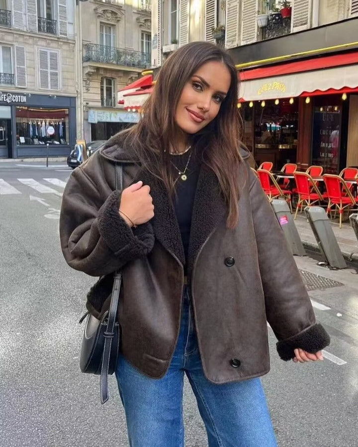 Women's Modern Tailored Jacket – Elegant Everyday Coat