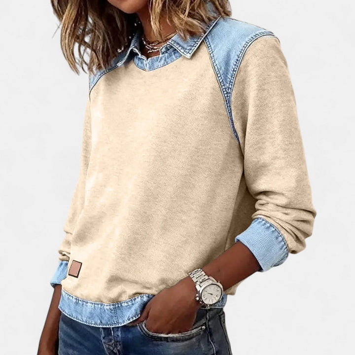 Women's Collared Sweater – Long Sleeve Regular Fit Knit Top