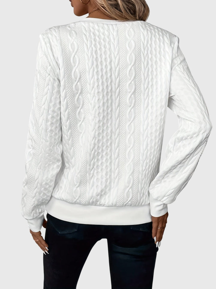 Women's Zip-Up Sweater – Soft Knit Zip Detail Pullover Top