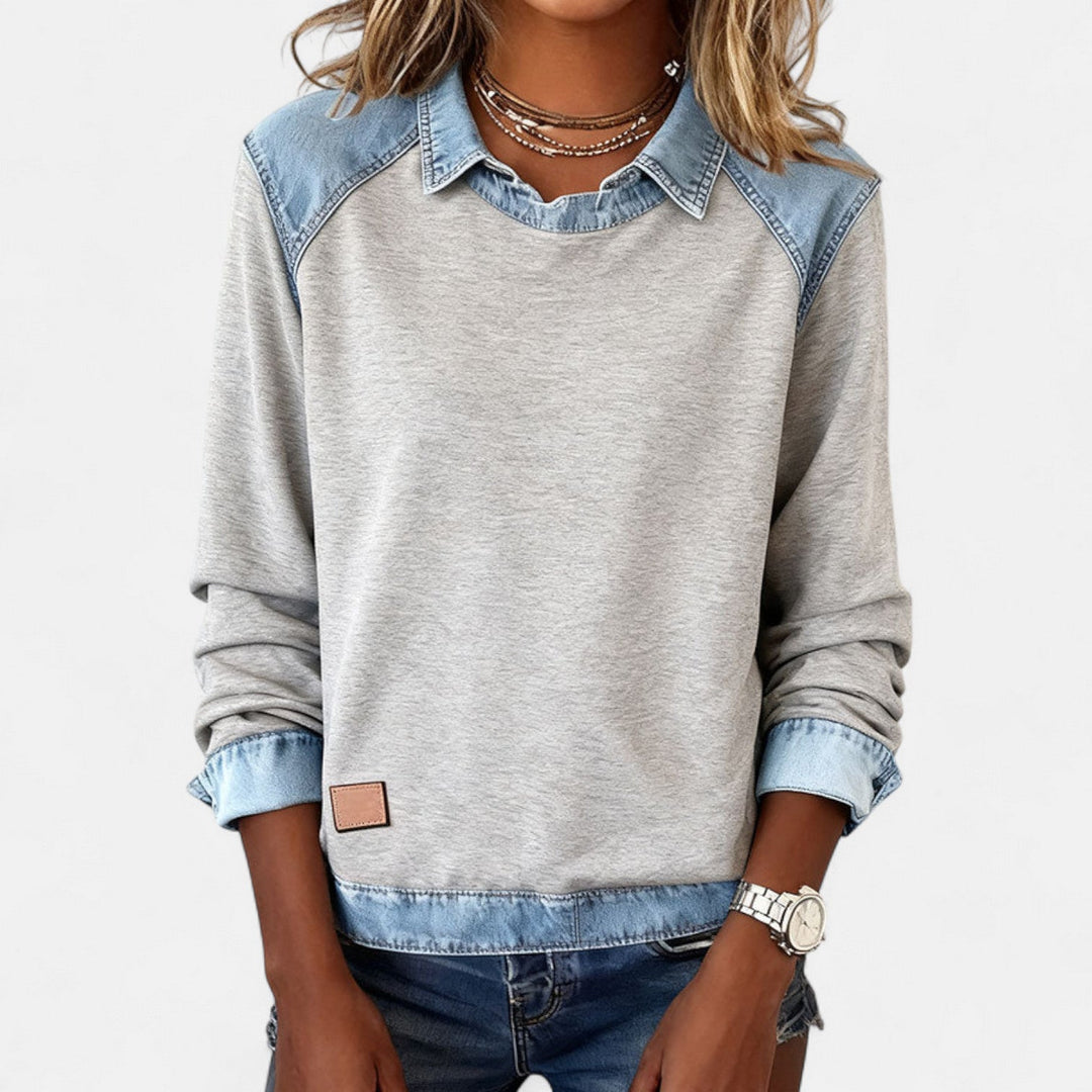 Women's Collared Sweater – Long Sleeve Regular Fit Knit Top