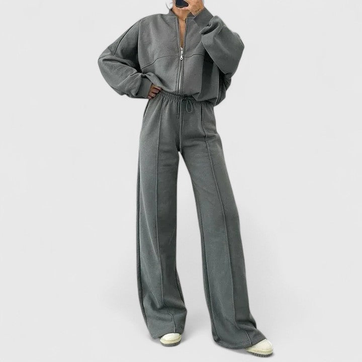 Women's Sweater and Pants Set – 2 Piece Knit Lounge Tracksuit