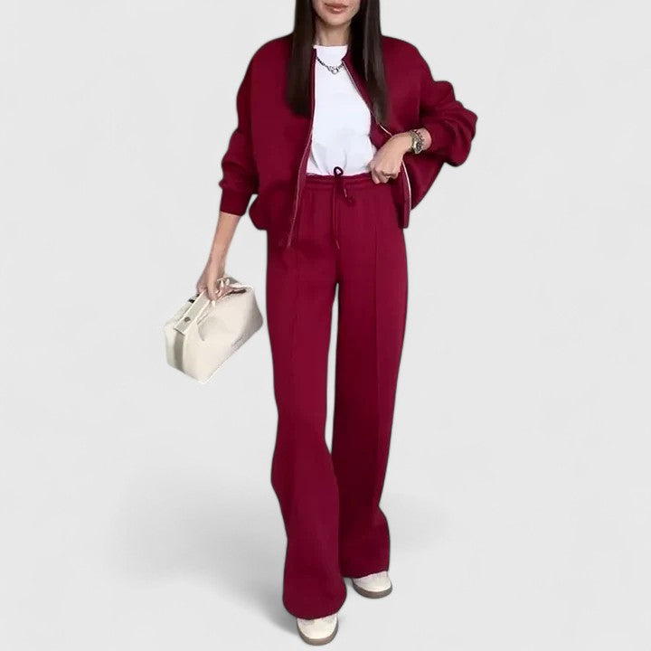 Women's Sweater and Pants Set – 2 Piece Knit Lounge Tracksuit