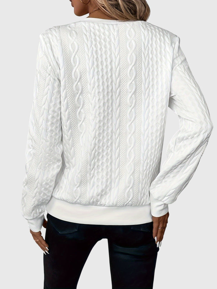 Women's Zip-Up Sweater – Soft Knit Zip Detail Pullover Top
