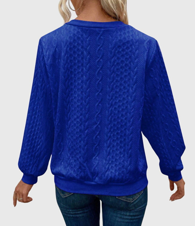Women's Zip-Up Sweater – Soft Knit Zip Detail Pullover Top