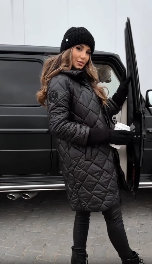 Women's Quilted Jacket – Lightweight Hooded Fitted Winter Coat
