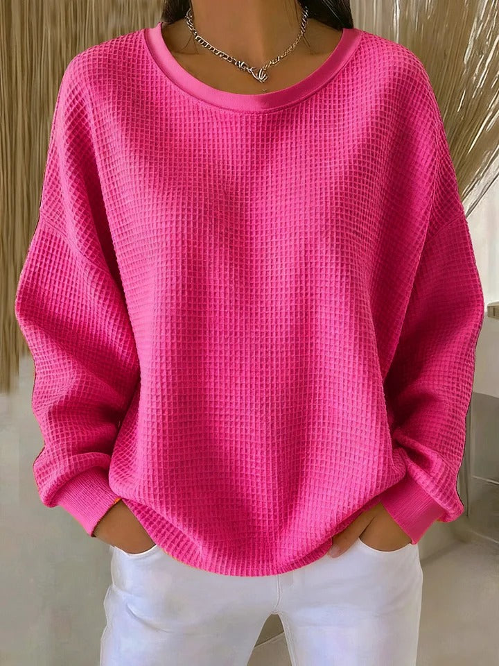 Women's Sweatshirt – Minimalist Relaxed Fit Pullover Top