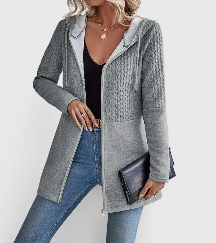 Women's Zip-Up Sweatshirt – Soft Breathable Casual Sweat Jacket