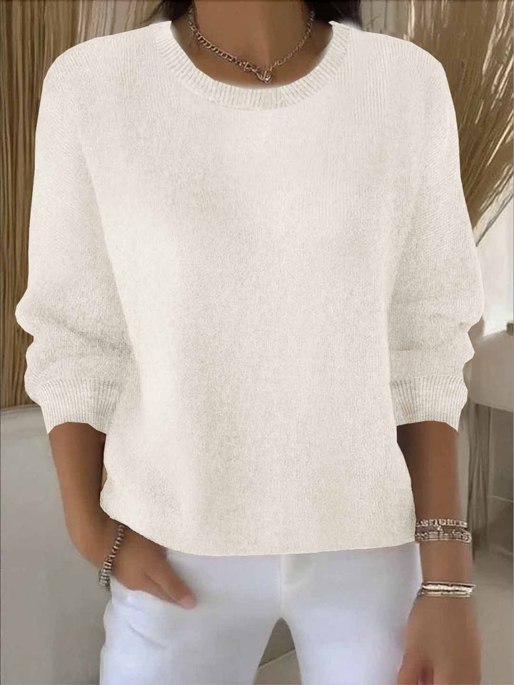 Women's Soft Knit Sweater – Warm Everyday Pullover Top