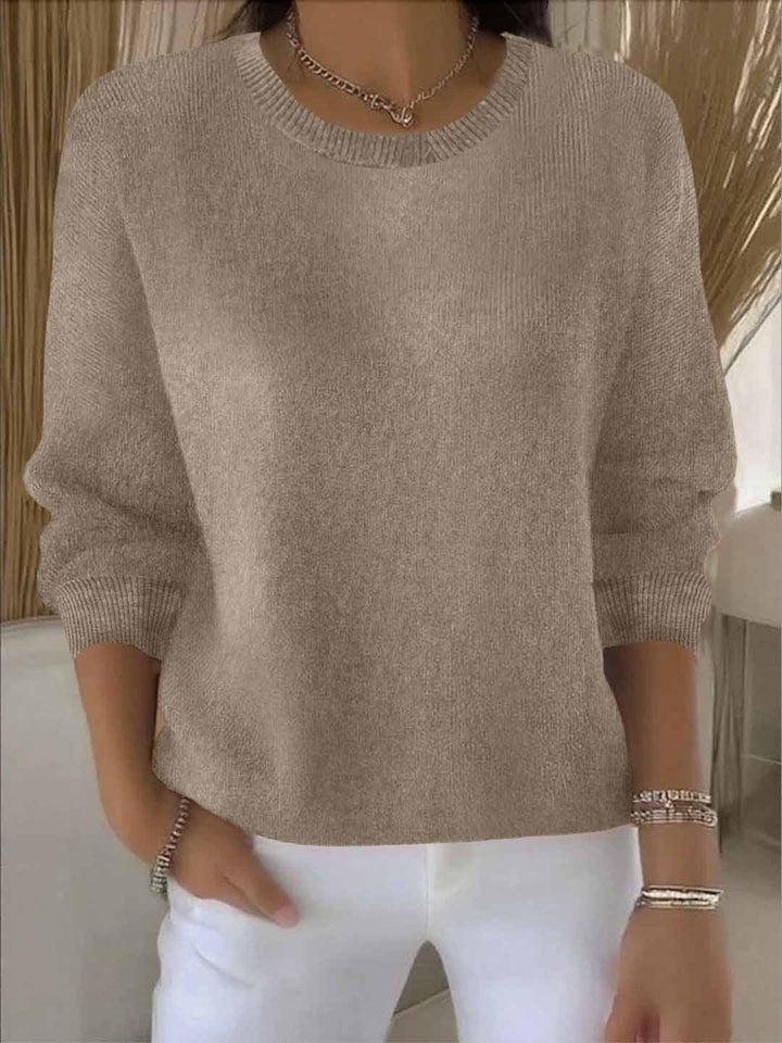 Women's Soft Knit Sweater – Warm Everyday Pullover Top
