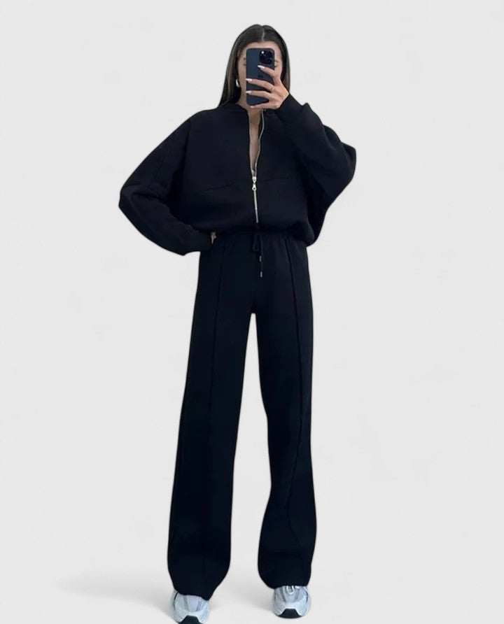 Women's Sweater and Pants Set – 2 Piece Knit Lounge Tracksuit