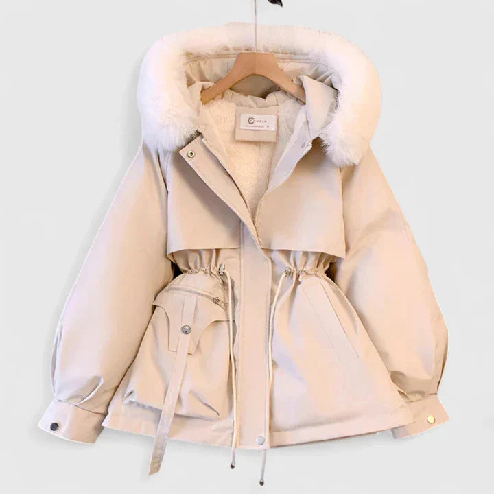 Women's Padded Winter Coat – Water-Resistant Windproof Hooded Jacket
