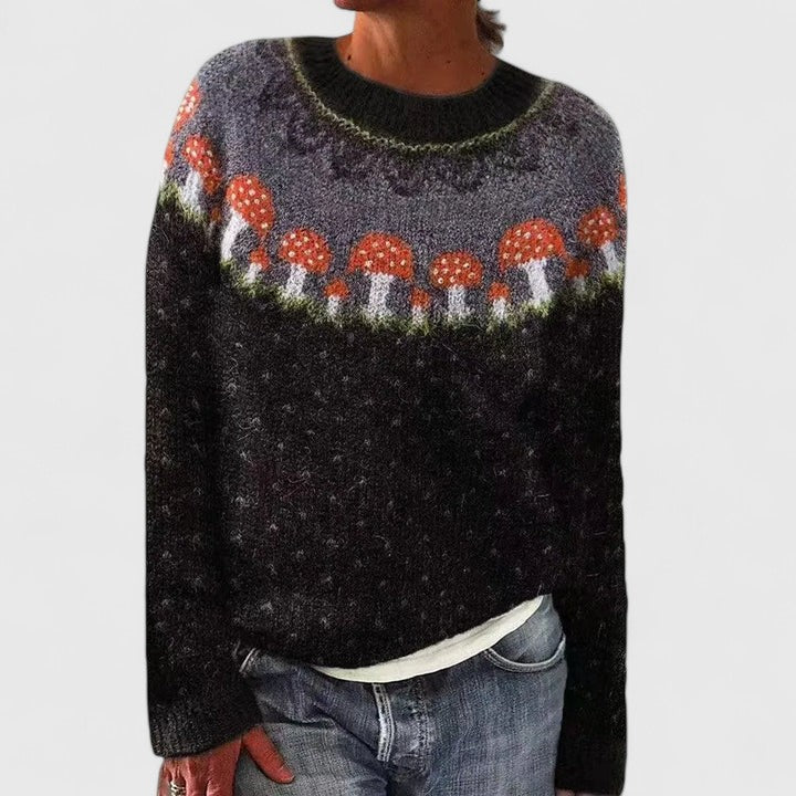 Women's Knit Sweater – Classic Soft Pullover Top for Layering