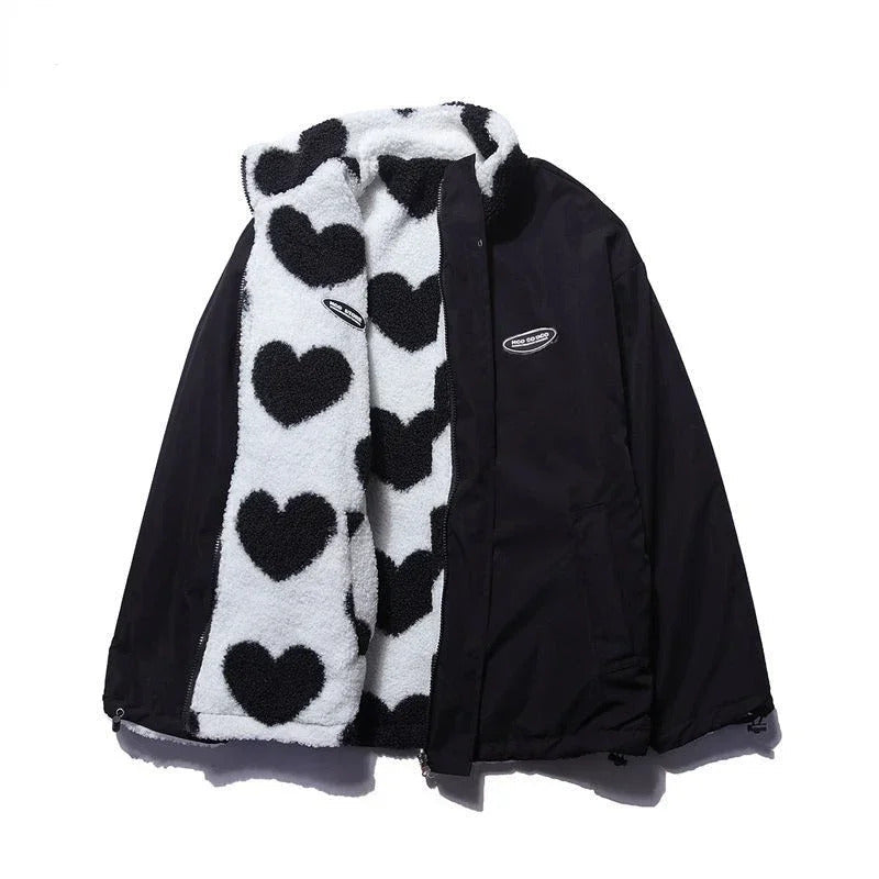 Women's Reversible Jacket – Lightly Insulated Two-Way Winter Coat