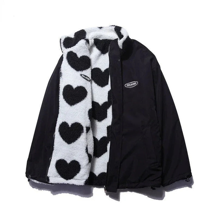 Women's Reversible Jacket – Lightly Insulated Two-Way Winter Coat