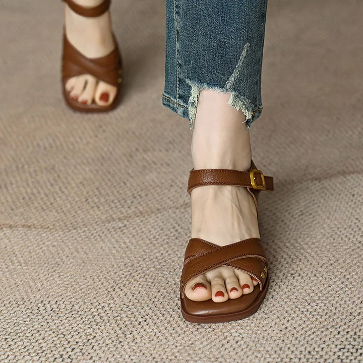 Fiorella™| Heeled Open Toe Shoes