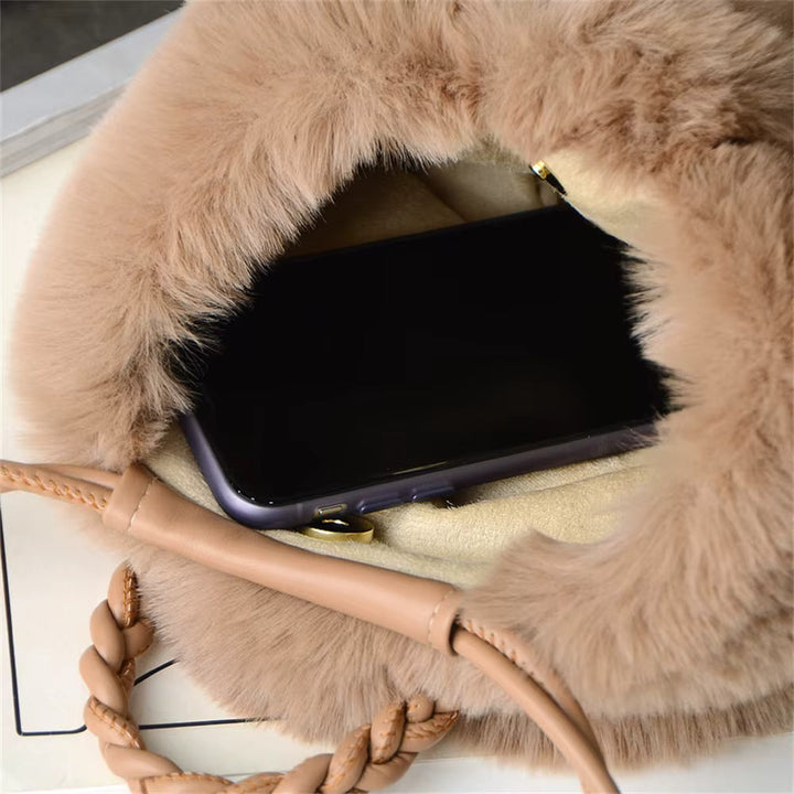 Plush Pumpkin Shoulder Tote