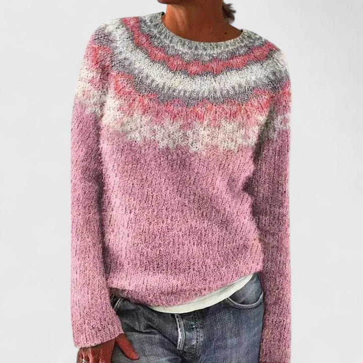 Women's Knit Sweater – Classic Soft Pullover Top for Layering