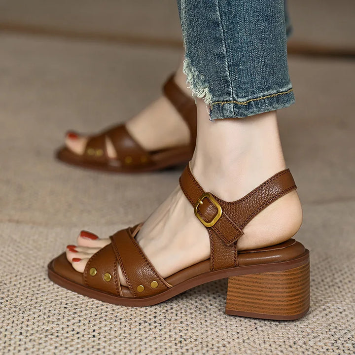 Fiorella™| Heeled Open Toe Shoes