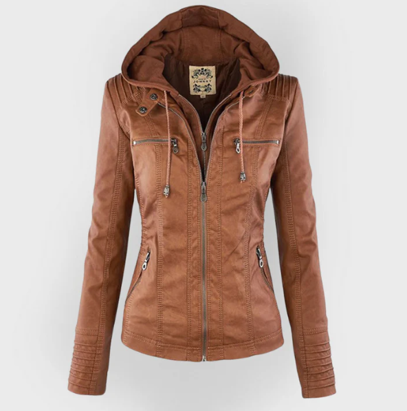 Women's Hooded Jacket – Urban Streetwear Zip Coat with Hood