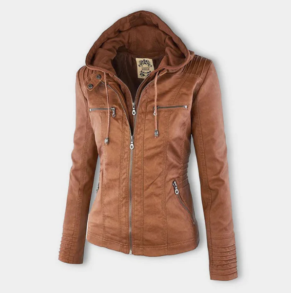 Women's Hooded Jacket – Urban Streetwear Zip Coat with Hood