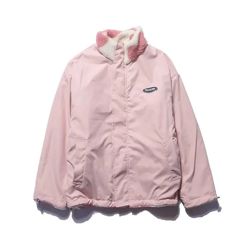 Women's Reversible Jacket – Lightly Insulated Two-Way Winter Coat