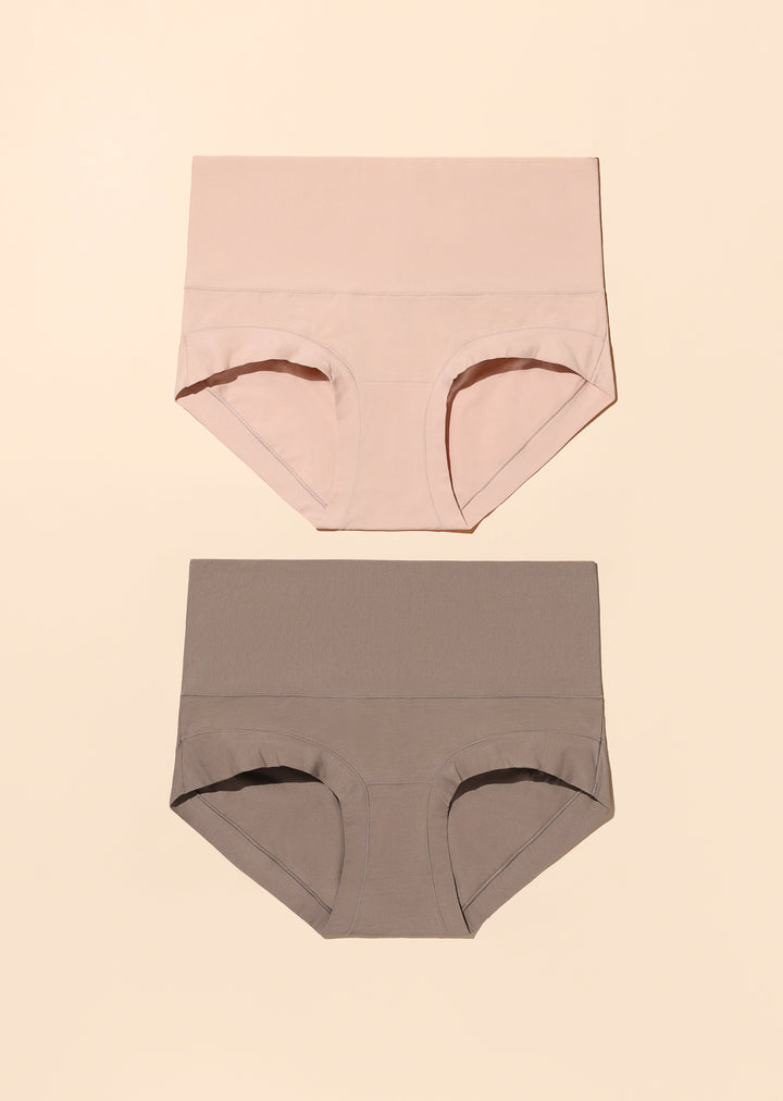 HIGH-RISE Softr Premium Cotton Underwear 2-Pack