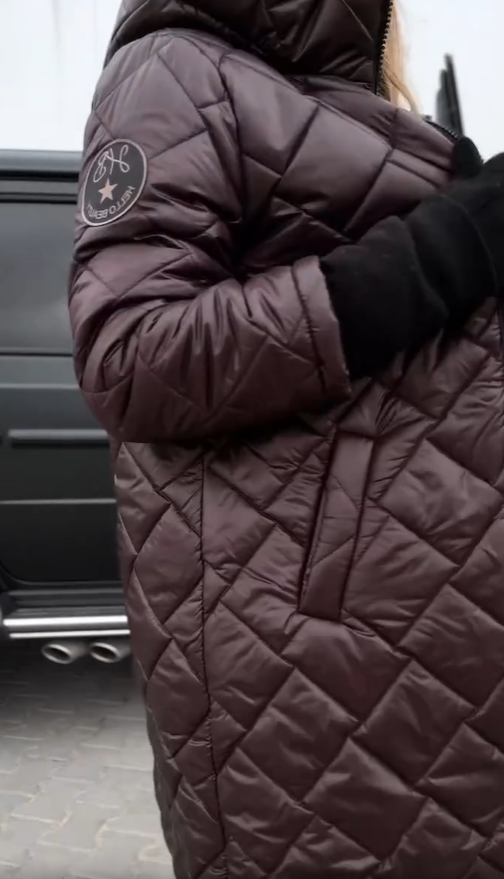 Women's Quilted Jacket – Lightweight Hooded Fitted Winter Coat