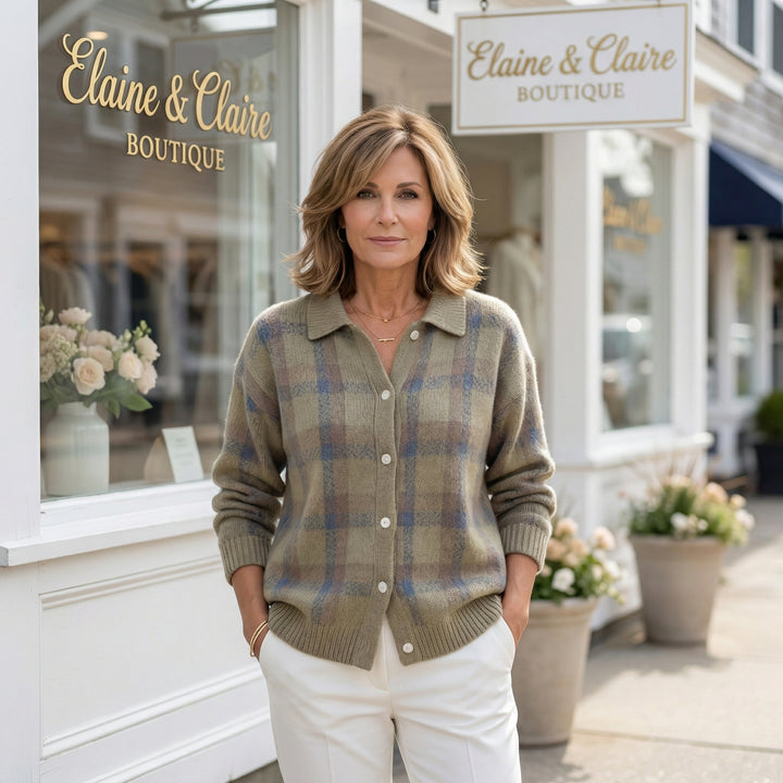 Eliza | Stonebridge Plaid Knit
