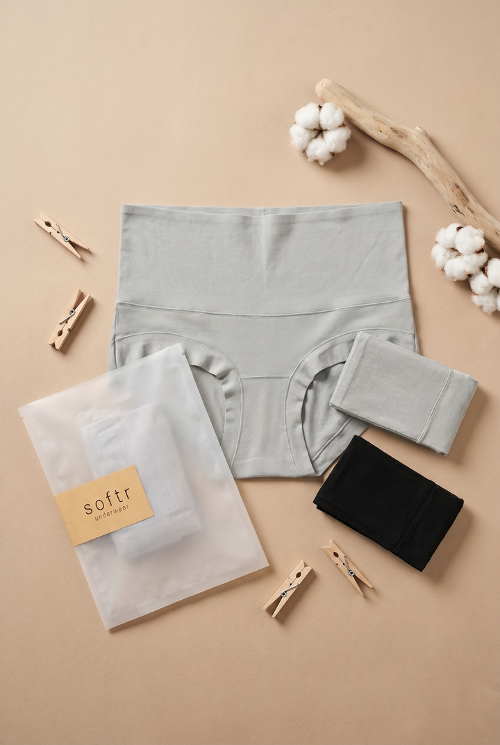 HIGH-RISE Softr Premium Cotton Underwear 2-Pack