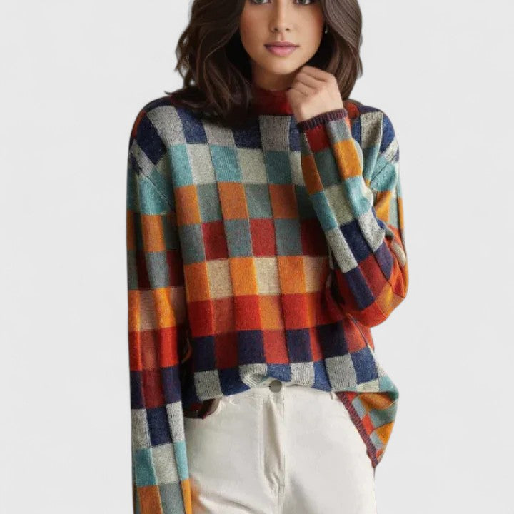 Women's Loose Turtleneck Sweater – Lightweight Knit Pullover Top
