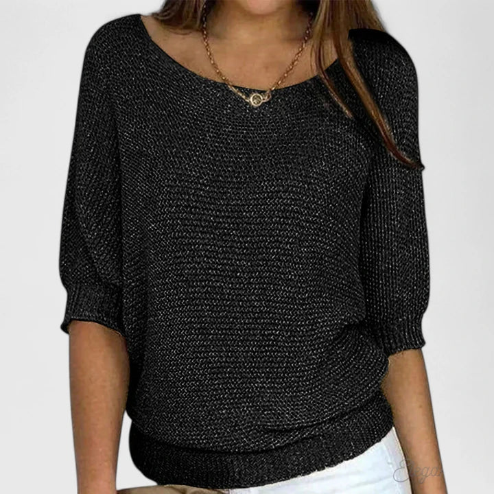 Women's Soft Knit Sweater – Classic Pullover Top for Everyday